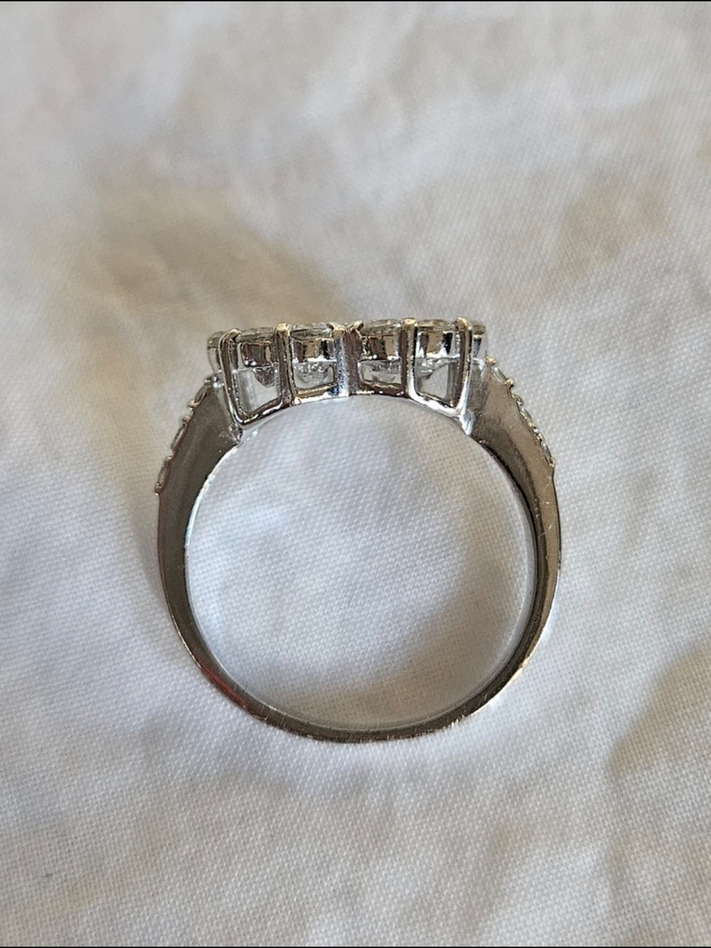 Heart Halo Faux Diamond Ring. Eye Catcher!! - Picture 7 of 8